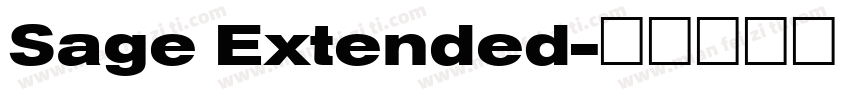 Sage Extended字体转换